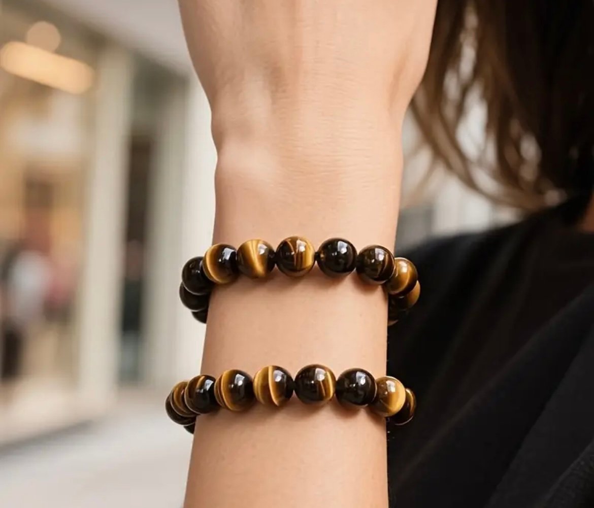 Tigeraugen Steinperlen Armband - Image 7