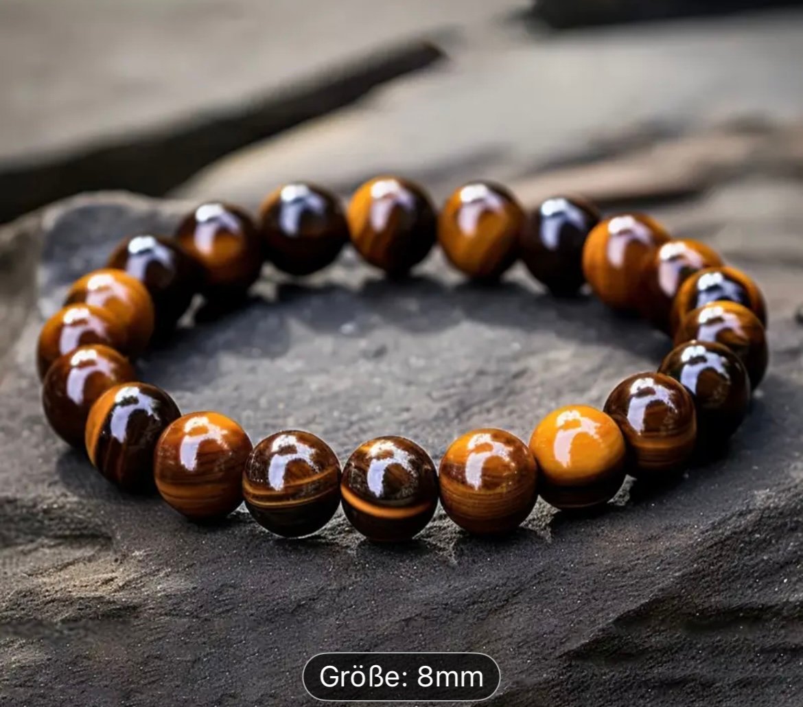 Tigeraugen Steinperlen Armband - Image 4