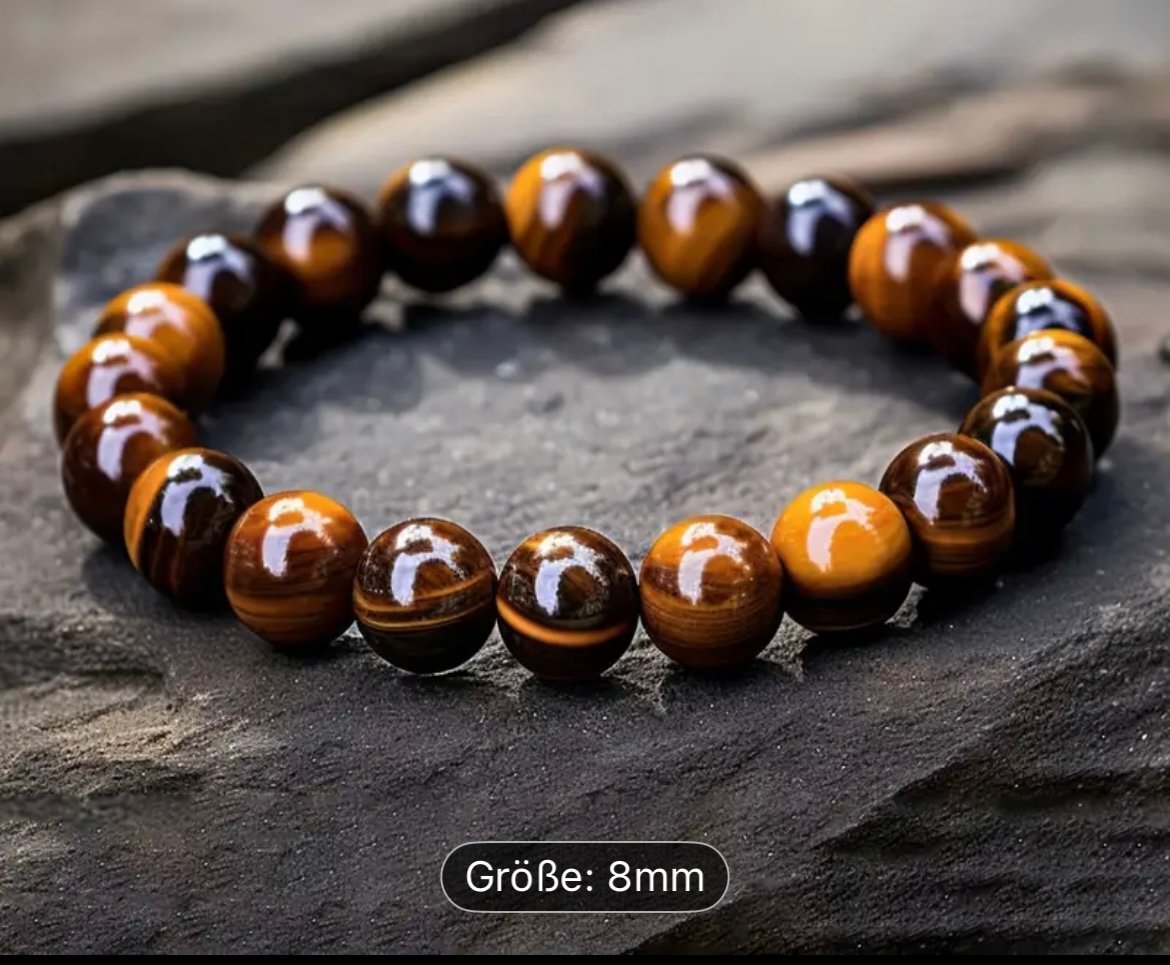 Tigeraugen Steinperlen Armband - Image 3